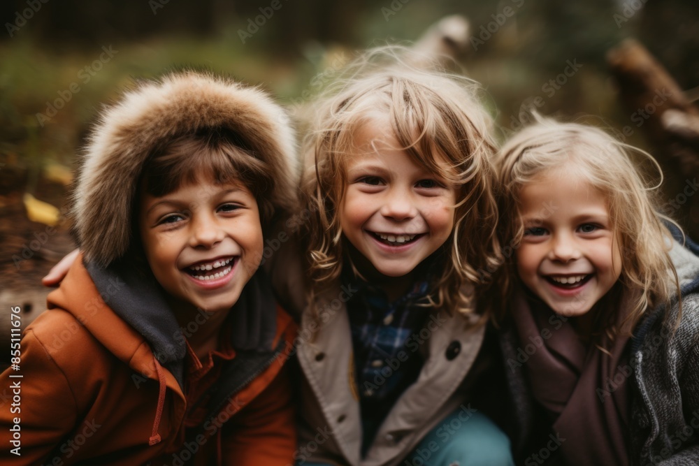 Portrait of diverse children in kindergarten Portrait of diverse children in kindergarten