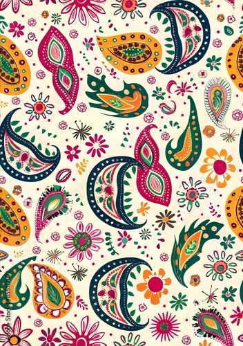 Wallpaper Mural Paisley Pattern Seamless Torontodigital.ca