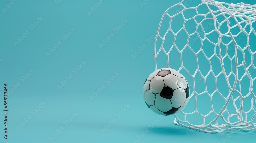 Fototapeta premium Football socer ball on football play
