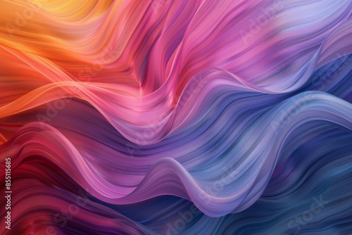 Wallpaper Mural Colorful abstract wave background with vibrant gradient hues Torontodigital.ca