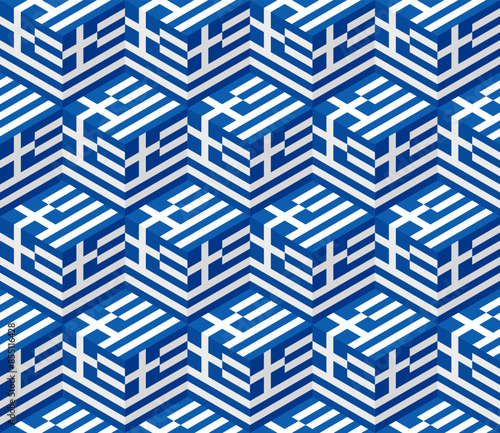 greece flag box pattern. vector illustration