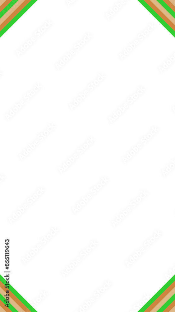 An abstract retro 70's style transparent boho corner border design element.