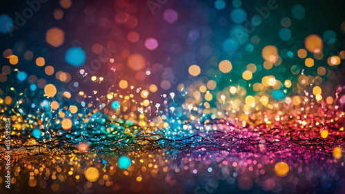 glittered abstract background in bright colors
