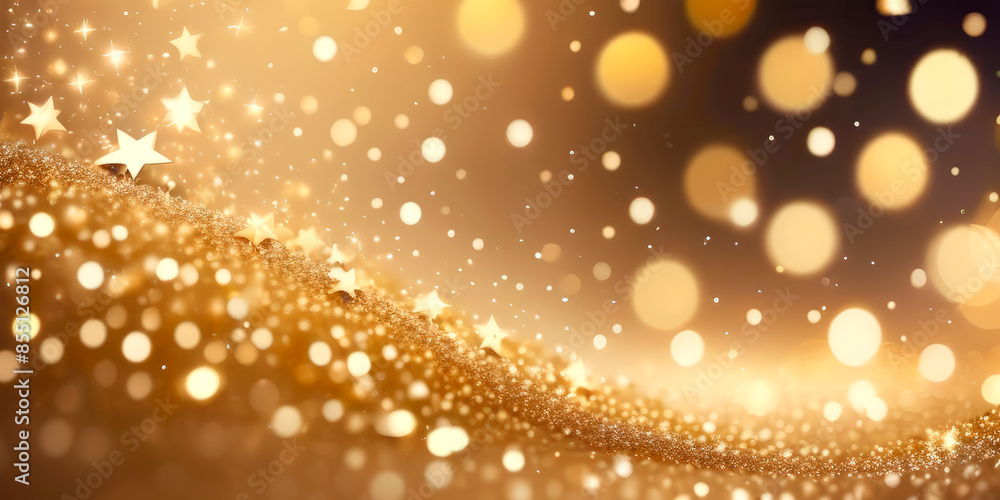 festive background golden stars on a black festive background golden stars on a black