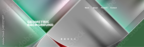 Circle triangle geometric web site page template. Vector Illustration For Wallpaper, Banner, Background, Card, Book Illustration, landing page