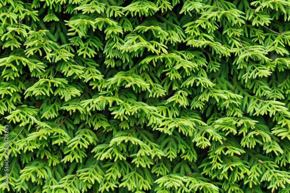 Lush green fern background with vibrant foliage texture Lush green fern background with vibrant foliage texture