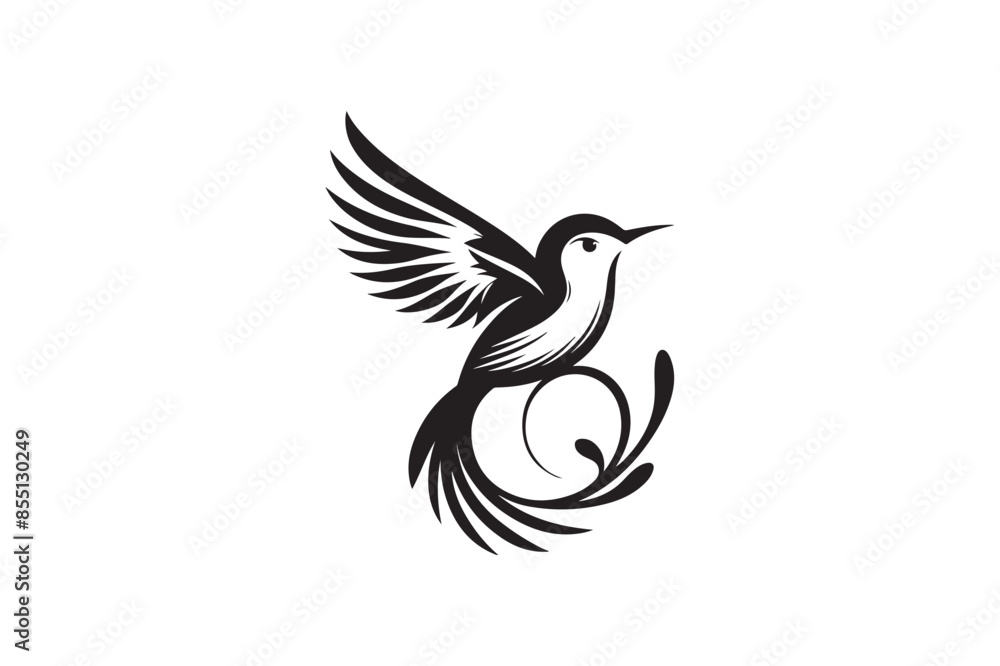 High-Quality Bird Silhouette Vector Graphics High-Quality Bird Silhouette Vector Graphics