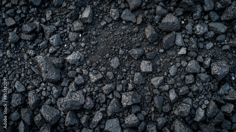 Close-up of smooth dark grey asphalt pavement with tiny rocks embedded Close-up of smooth dark grey asphalt pavement with tiny rocks embedded