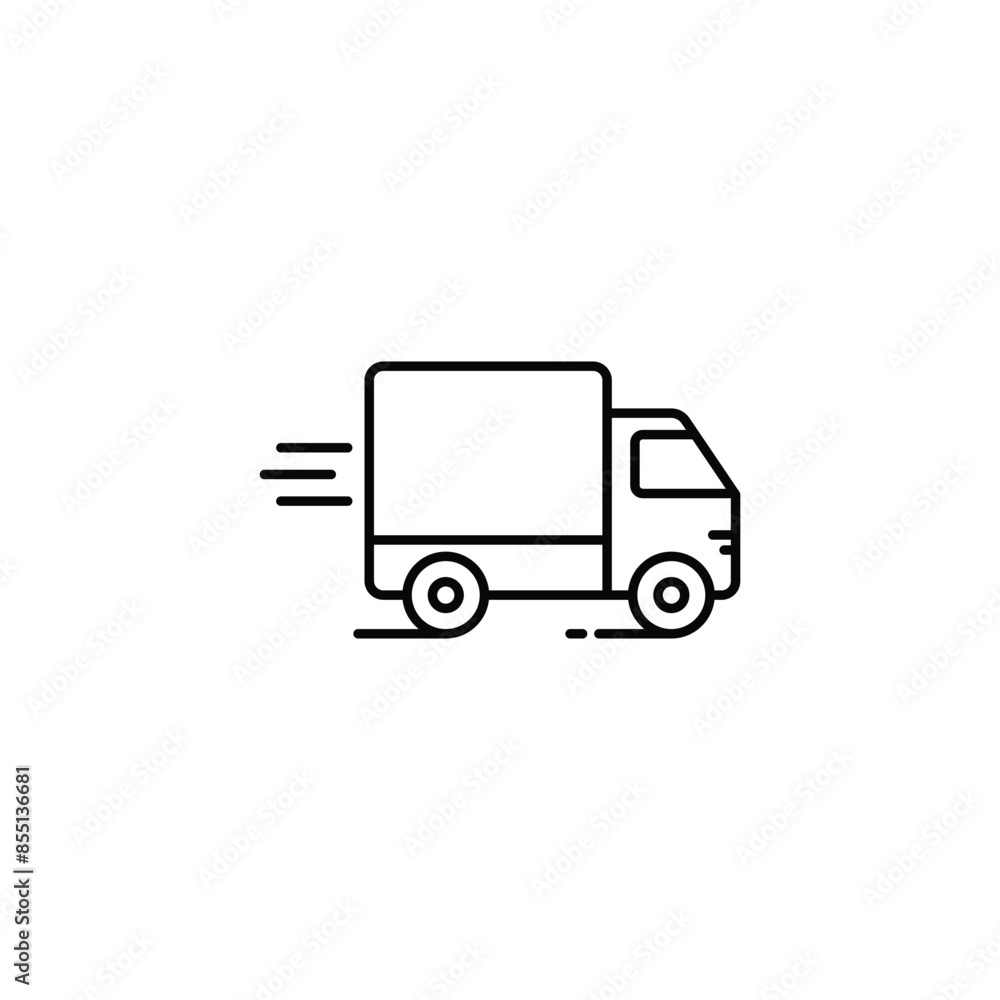 Fast Delivery icon design with white background stock illustration Fast Delivery icon design with white background stock illustration