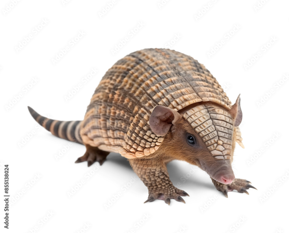 Cute armadillo with armored skin Cute armadillo with armored skin