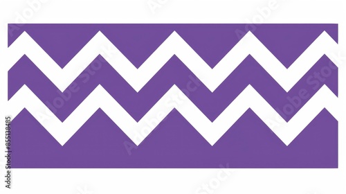  Vector illustration of multiple zigzags on a lavender background, simple design, flat vector graphic with white outlines, white and purple color palette, minimalistic style, high resolution