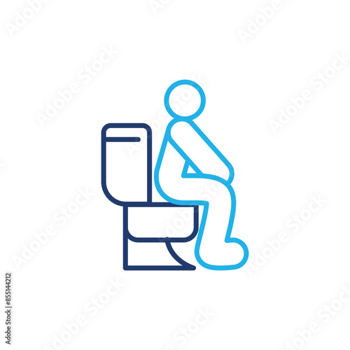 defecate colored line icon vector design good for web or mobile app