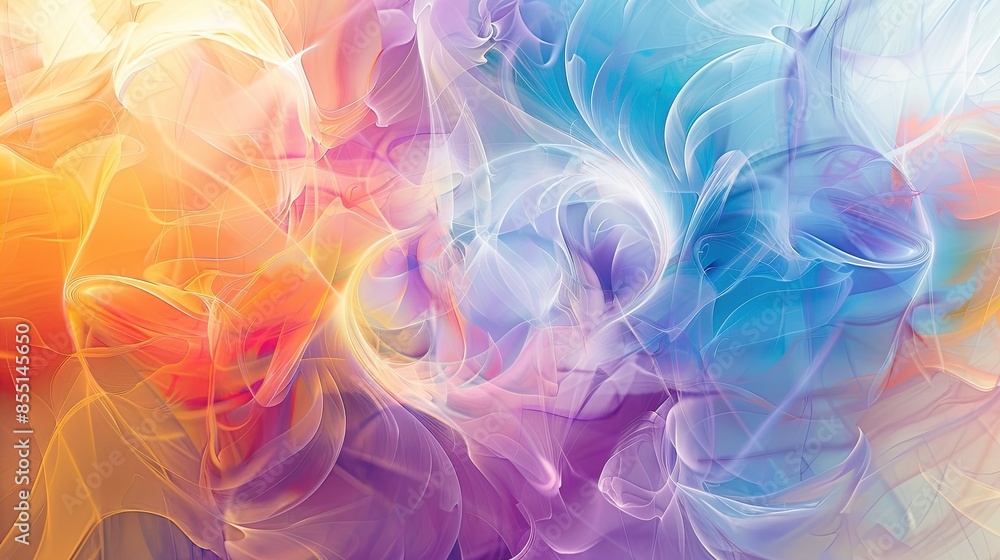 Eye-Catching Rainbow Swirls Abstract Background Eye-Catching Rainbow Swirls Abstract Background