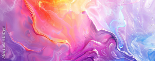 Bright background with a vivid, abstract liquid swirl.