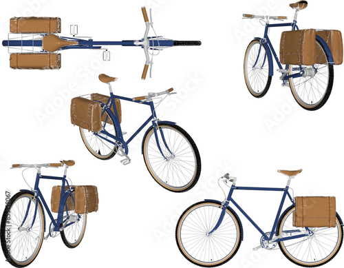 Sketch illustration silhouette vector image design of an old classic vintage ethnic bicycle from the era of struggle for collection