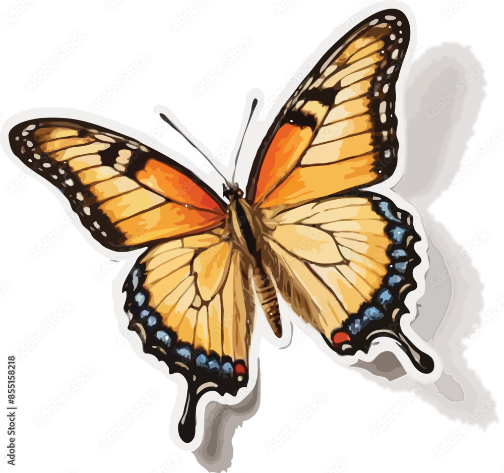 butterfly isolated on white background butterfly isolated on white background