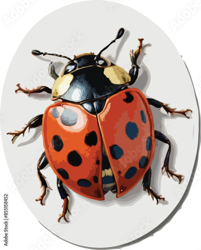 illustration of a ladybug vector