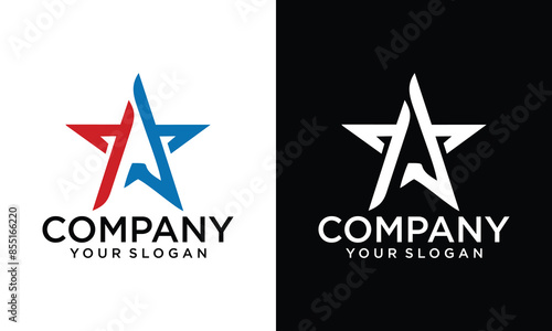 elegant star logo icon vector template