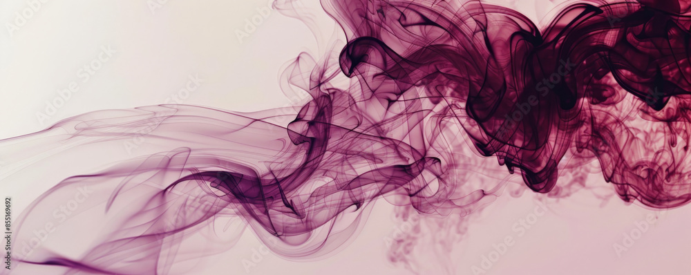 Smoke background with dark, burgundy smoke against a light background. Smoke background with dark, burgundy smoke against a light background.