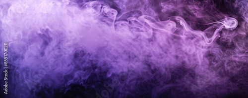 Smoke background with ghostly, white smoke on a deep purple backdrop.