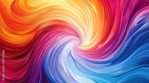 Wallpaper Mural Modern Abstract Design: A Geometric Pattern with Vibrant Colors Torontodigital.ca