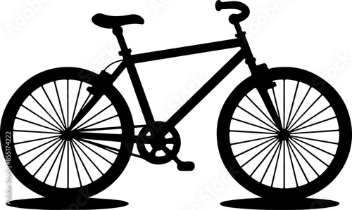 Silhoutte of a bicycle