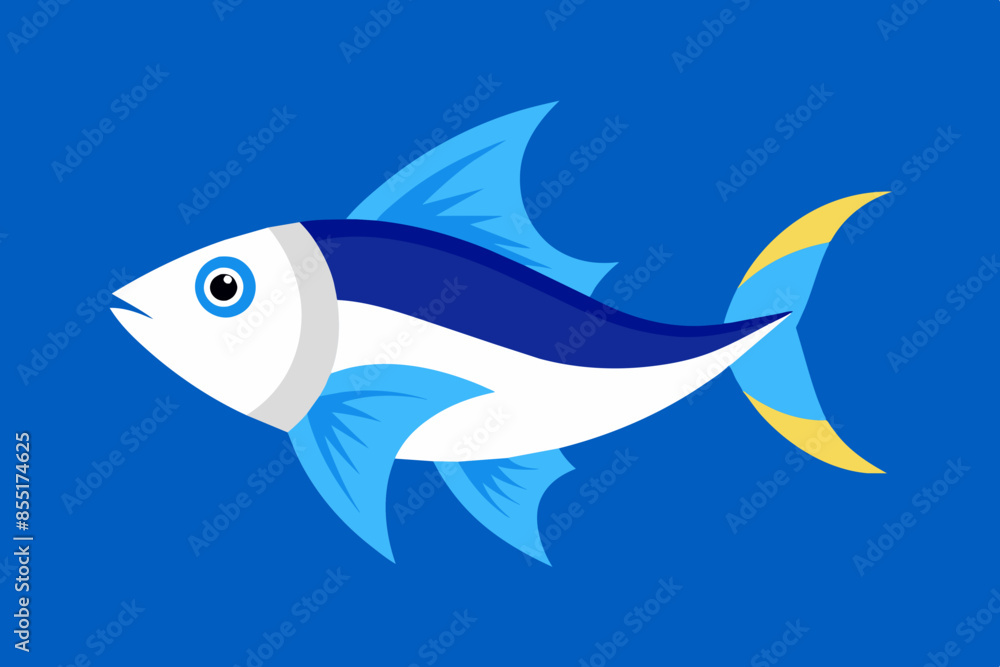 a white and blu fish a white and blu fish