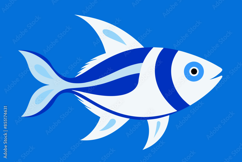a white and blu fish a white and blu fish