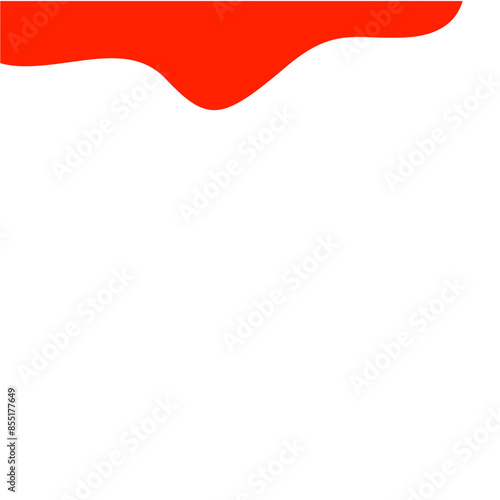 Red and White Background Abstract Shapes