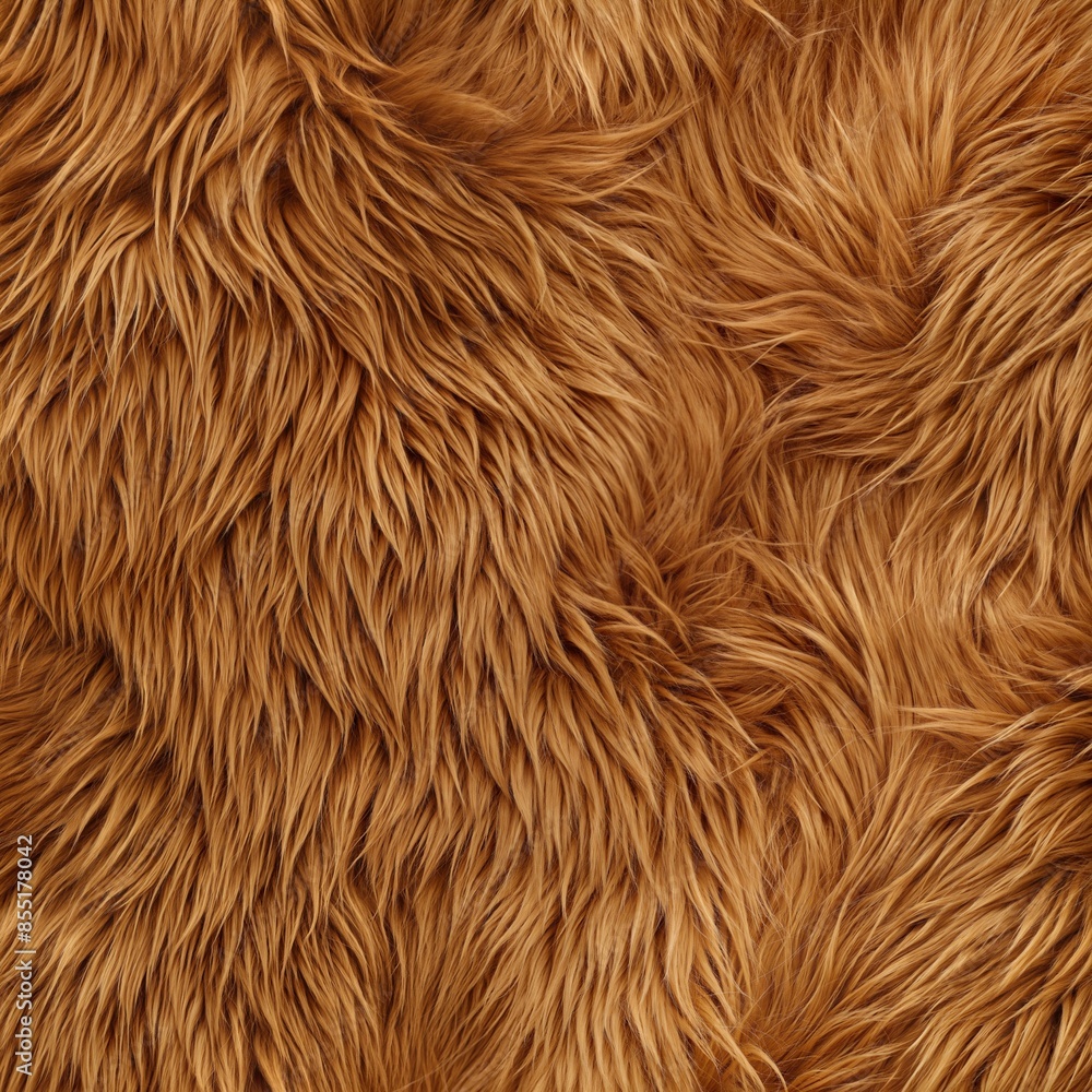 Close-Up View of Brown Fur Texture. Generative AI Close-Up View of Brown Fur Texture. Generative AI