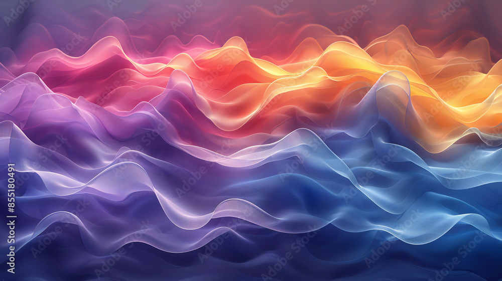 Colorful Abstract Wavy Posters Colorful Abstract Wavy Posters