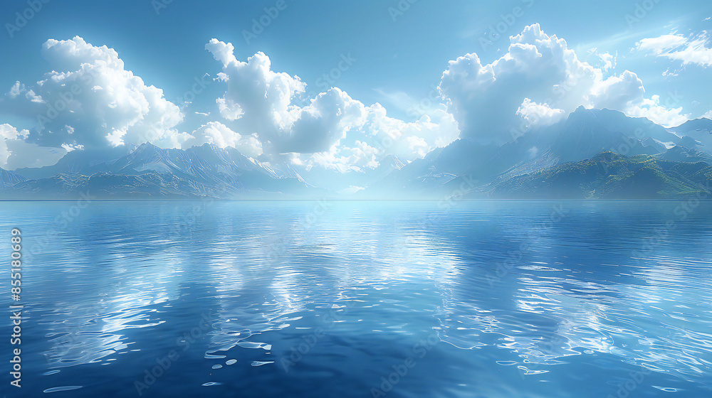 Fototapeta premium Blue Nature Background