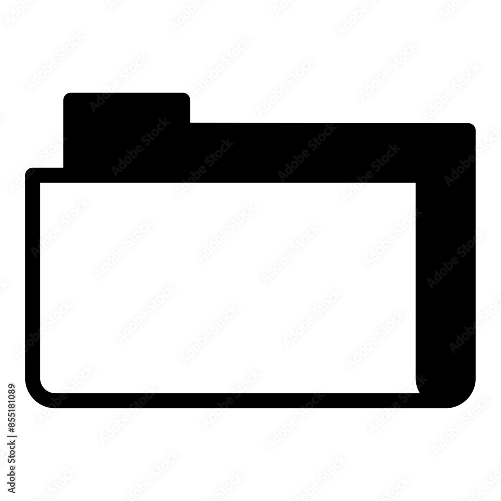 Folder icon or logo illustration outline black style Folder icon or logo illustration outline black style