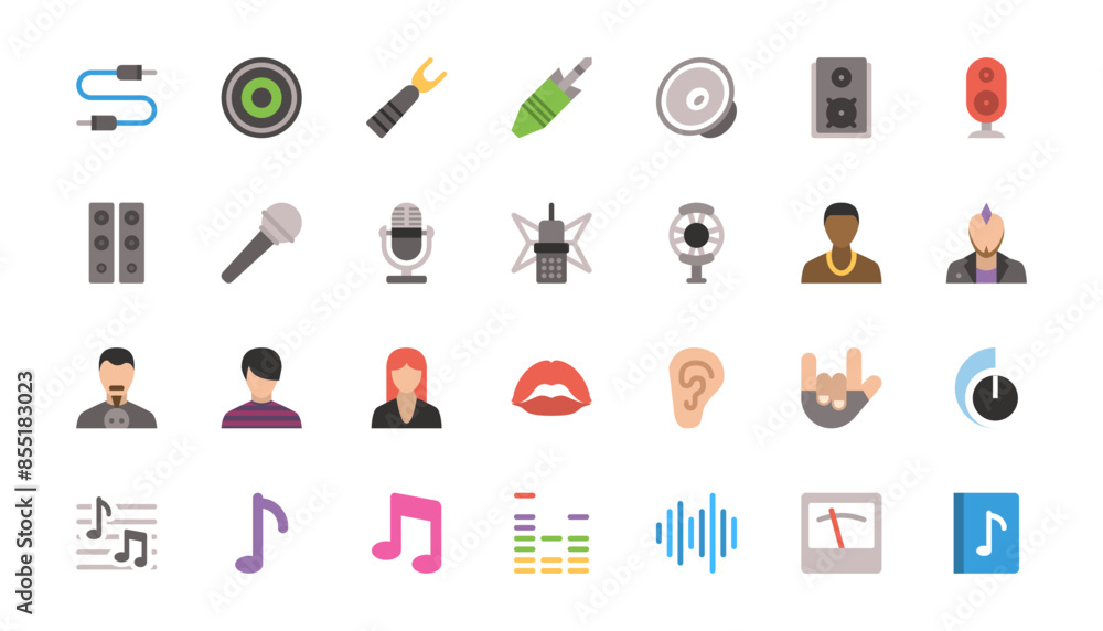 Simple Set of Music Related Vector Icons. Simple Set of Music Related Vector Icons.