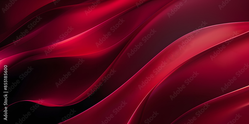 Obraz premium Bold gradient from crimson red to black with sleek lines, providing a dramatic and powerful look, perfect for a high-impact promotional banner or fashion ad