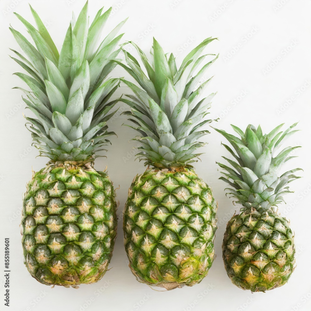 Fototapeta premium Pineapple isolated on white background
