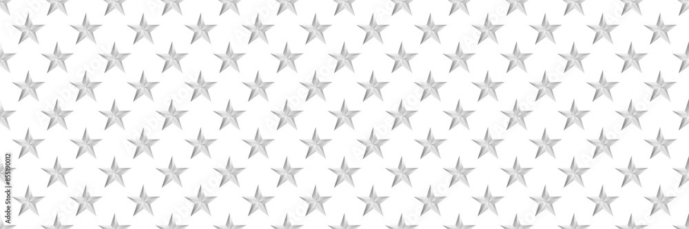 horizontal seamless silver star design for pattern and background. horizontal seamless silver star design for pattern and background.