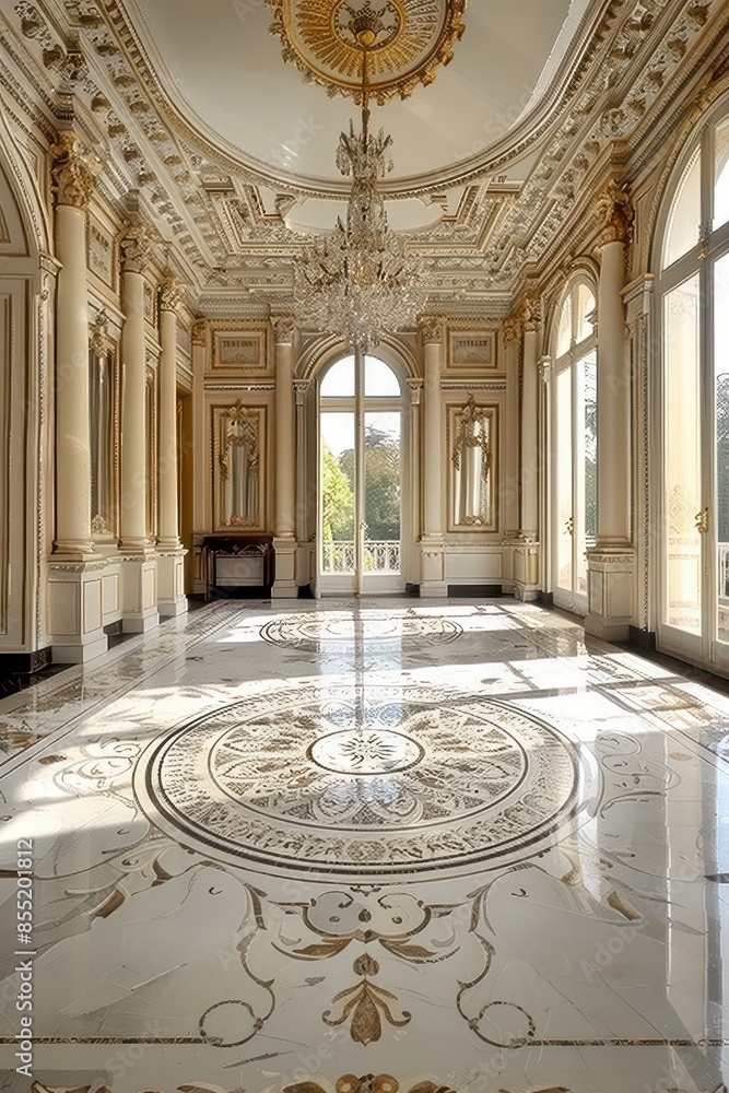 Obraz premium Indoor flooring scene, very exquisite decoration style
