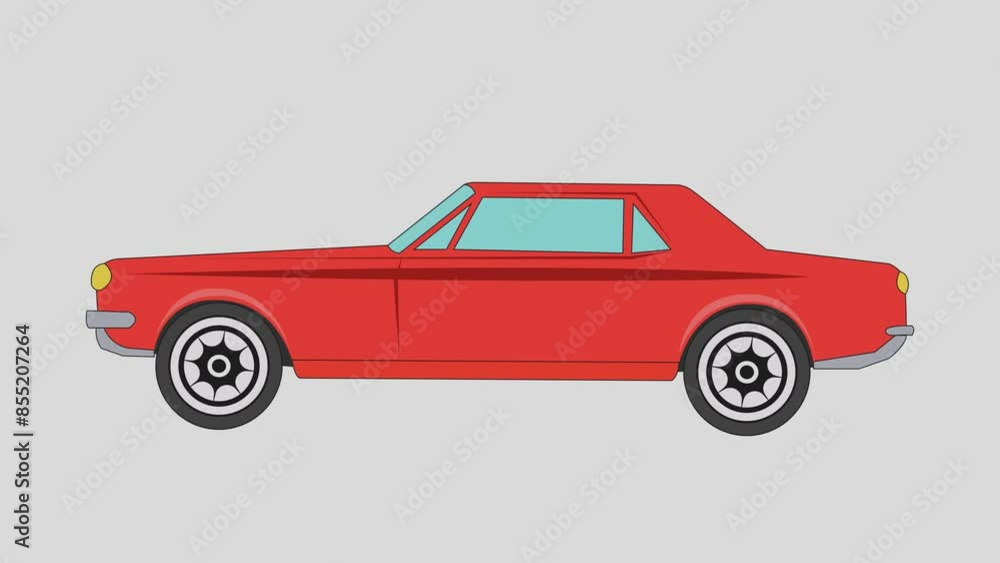 animated super car isolated on a white background animated super car isolated on a white background