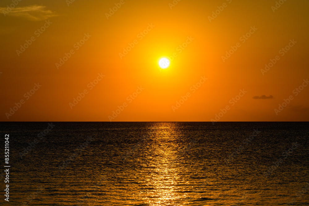 Sunset over the Indian ocean. Zanzibar, Tanzania Sunset over the Indian ocean. Zanzibar, Tanzania
