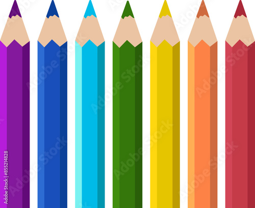 illustration of Colored Pencils