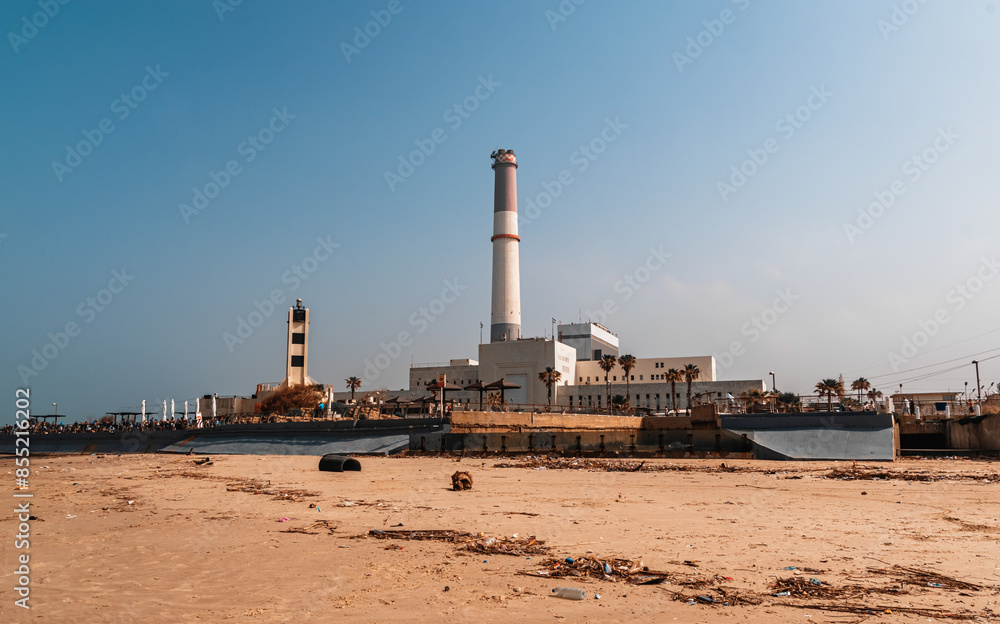 View to the power station in Tel Aviv Israel View to the power station in Tel Aviv Israel