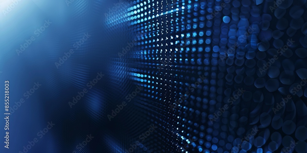 Dark abstract background with subtle textures and blue dots creating a sense of depth and a futuristic atmosphere. Dark abstract background with subtle textures and blue dots creating a sense of depth and a futuristic atmosphere.