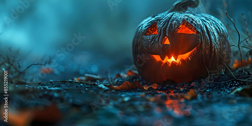 Halloween theme , decorations images, ai generated.	
 photo