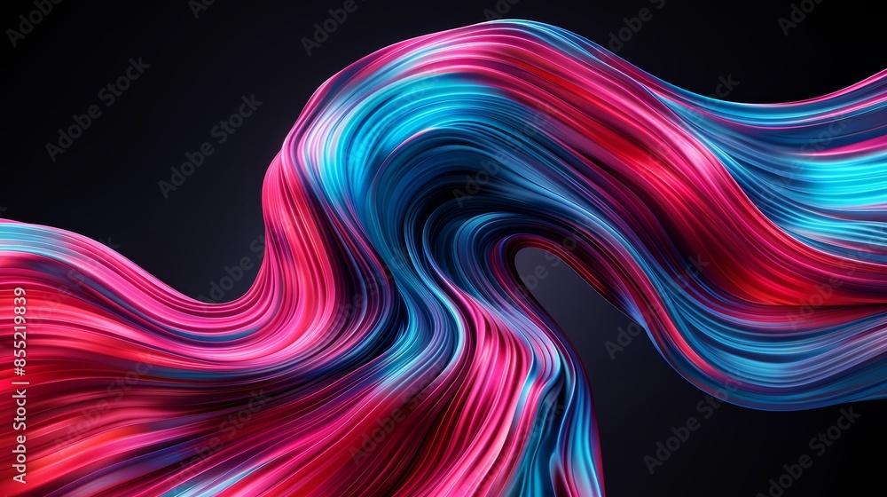 Colorful abstract swirling lines in vibrant red, blue, and purple hues on a dark background, dynamic and flowing patterns representing futuristic digital art, energetic and mesmerizing visual Colorful abstract swirling lines in vibrant red, blue, and purple hues on a dark background, dynamic and flowing patterns representing futuristic digital art, energetic and mesmerizing visual