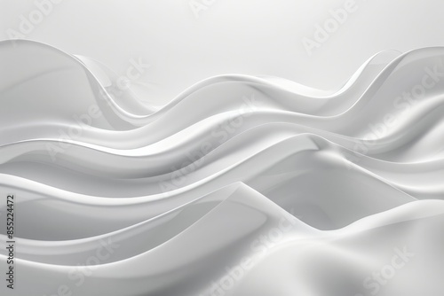 Wallpaper Mural Abstract white and light gray wave modern soft luxury texture with smooth and clean vector subtle background  Torontodigital.ca