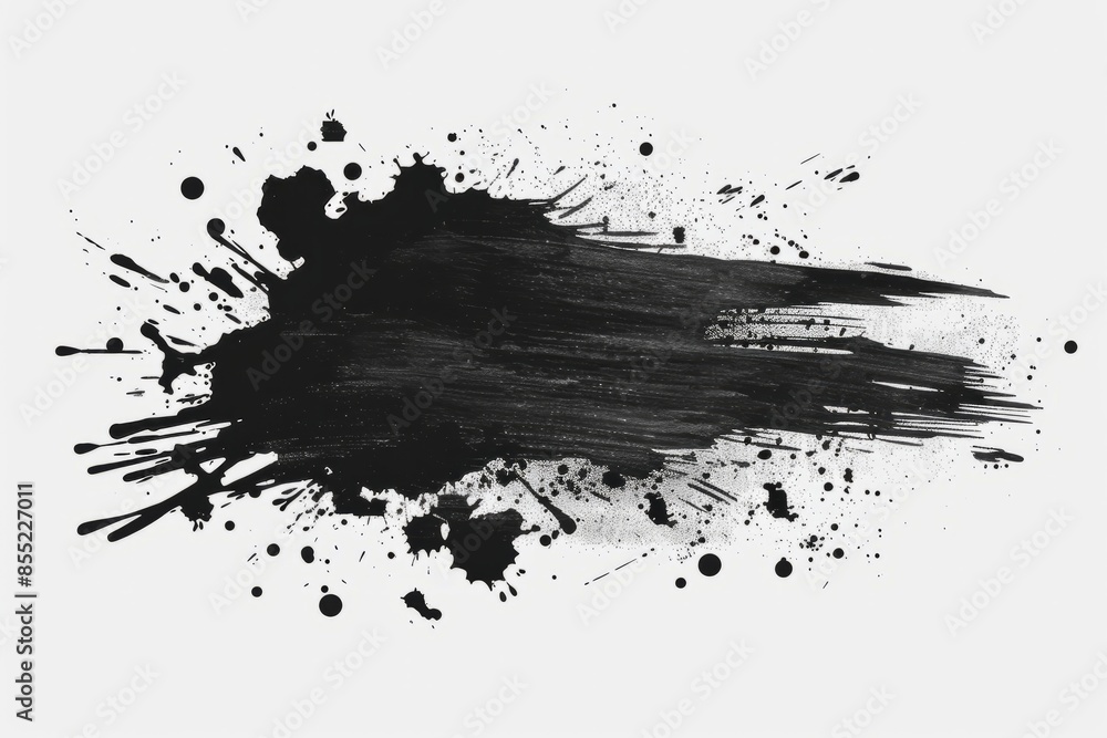 black staine brush, grunge banner, hand drawn splash, black staine brush, grunge banner, hand drawn splash,