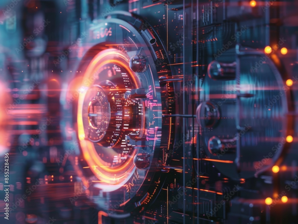 Digital Floating Code Lock Security ConceptDynamic Numbers and Passcodes Digital Floating Code Lock Security ConceptDynamic Numbers and Passcodes