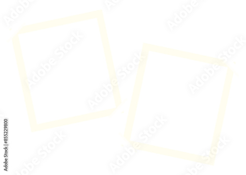 white polaroid photo vector
