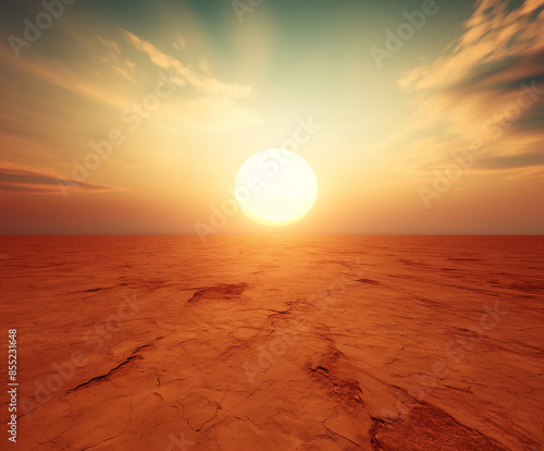 The oppressive heat distort...